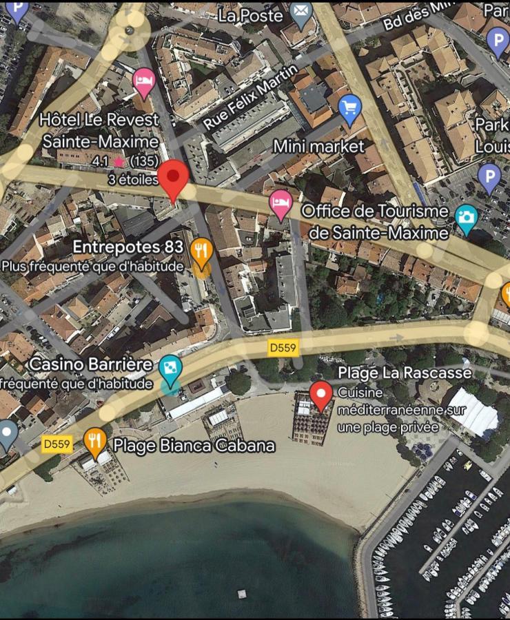 Centre Ville Sainte Maxime 100M Plage Et Commerce A Pied מראה חיצוני תמונה